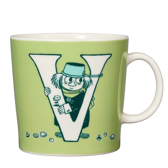 Other - Arabia Moomin Mug 0.4L Alphabet Collection V Tableware Kitchenware Japan New